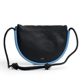 Project Dyad || Bag - Black/Sky Blue Adjustable Rope Strap Inner small pocket Selene Zipper Bag