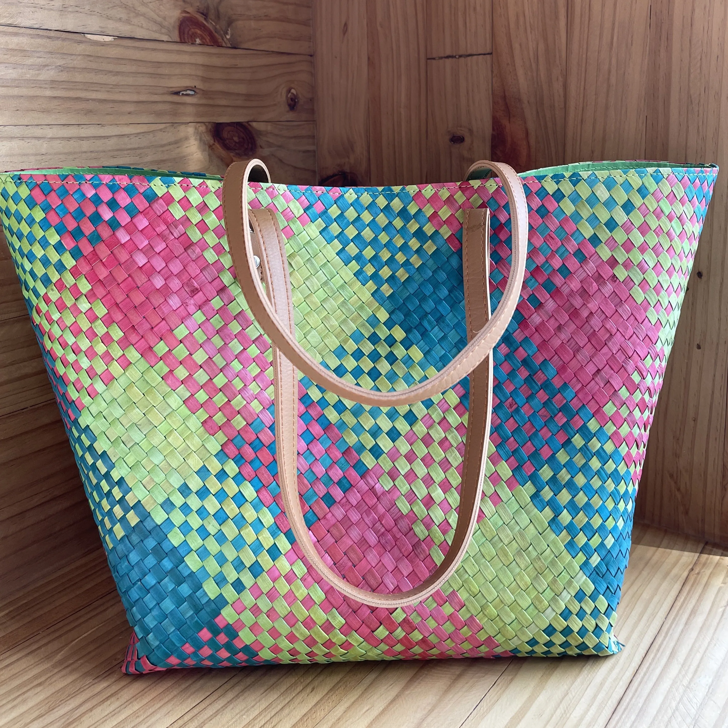 Rainbow Pandan Tote