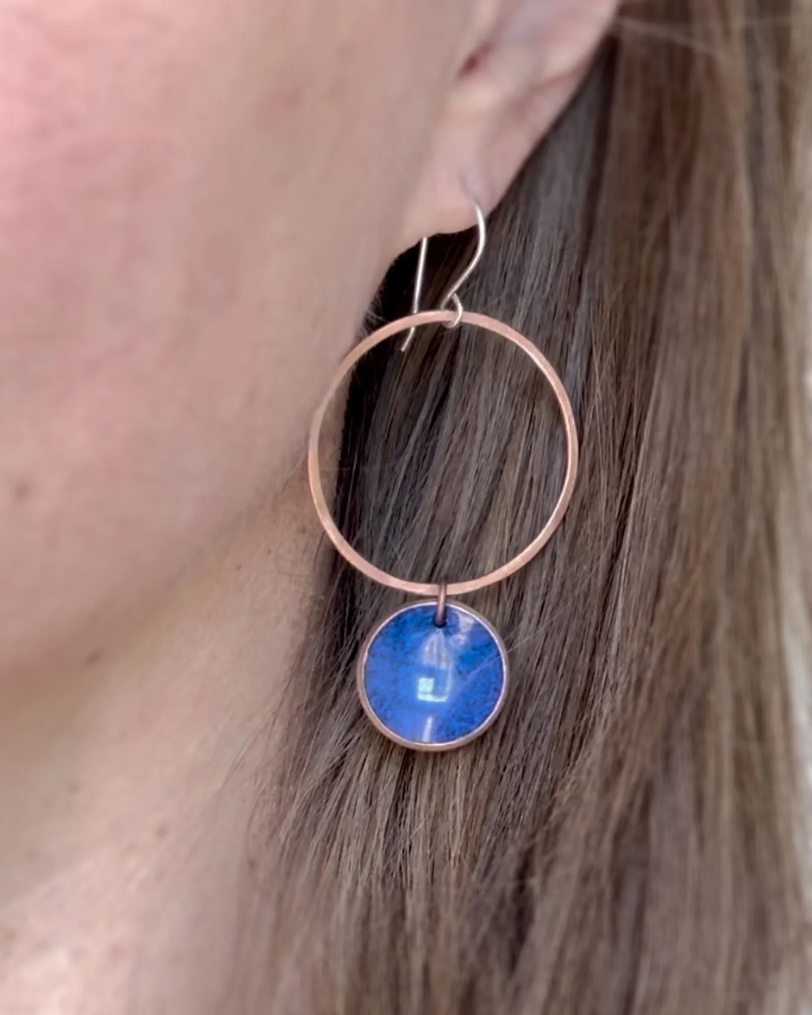 Revolve Large Copper Penny earrings [made to order