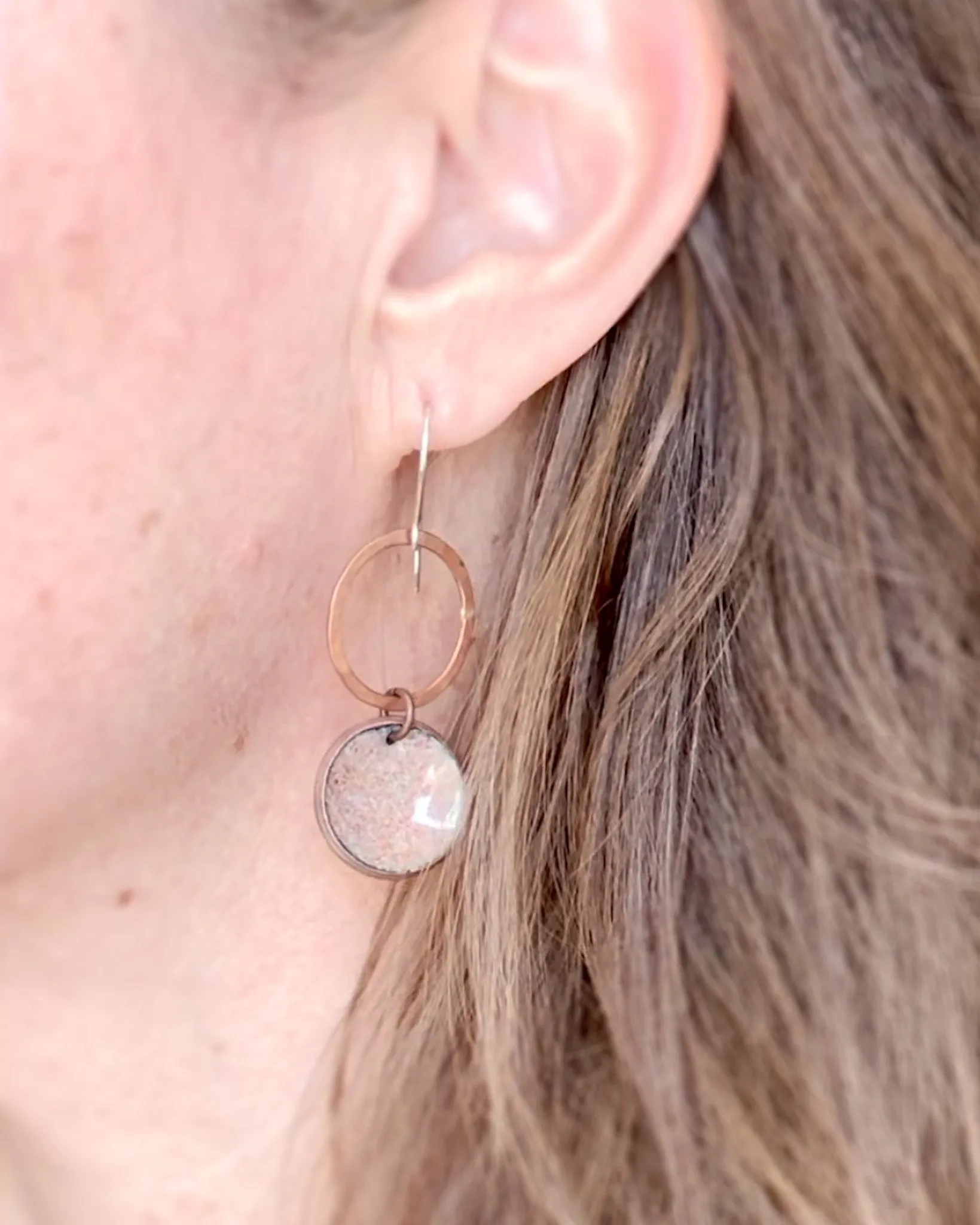 Revolve Medium Copper Penny earrings [made to order]