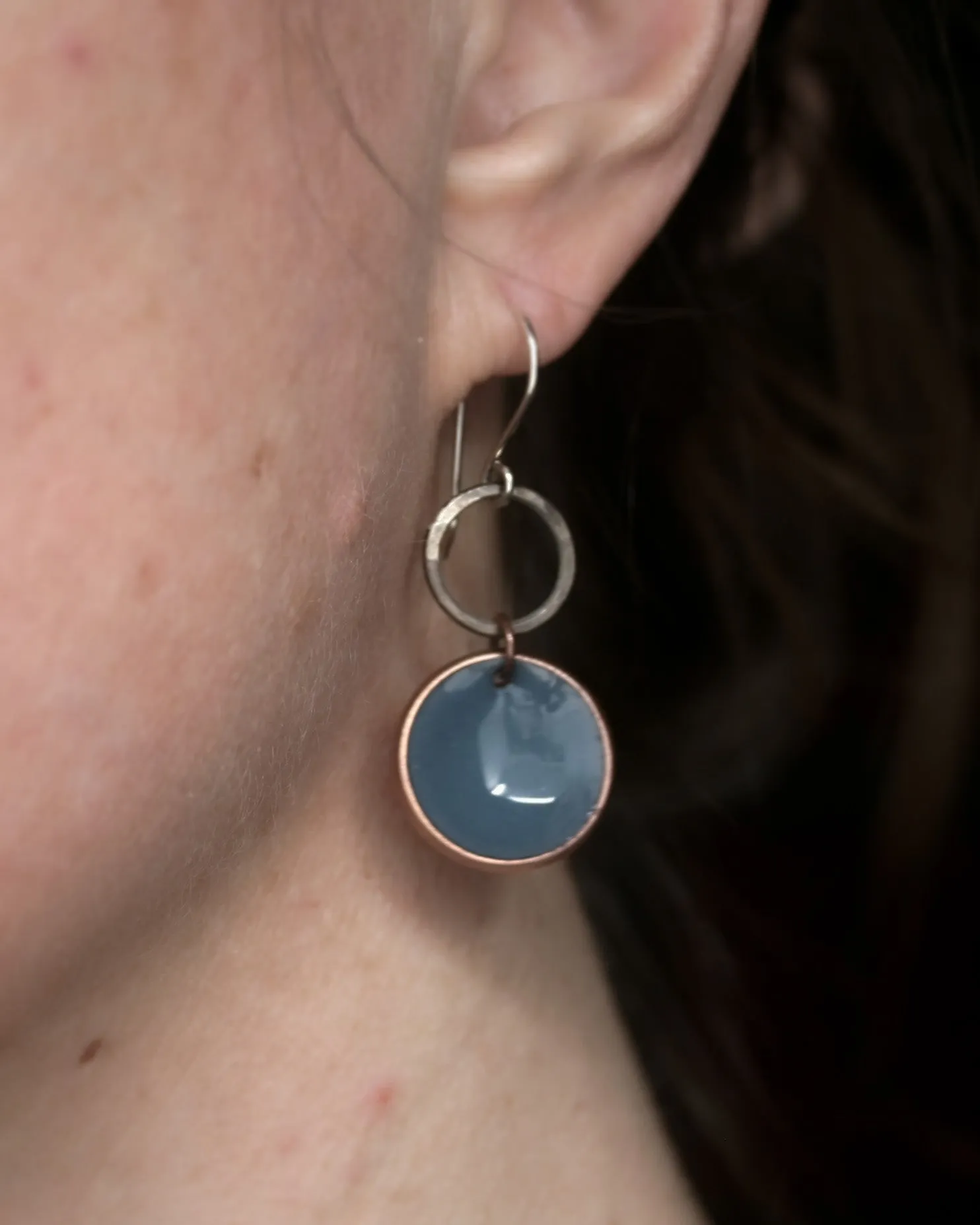 Revolve Small Patina Penny earrings [made to order]