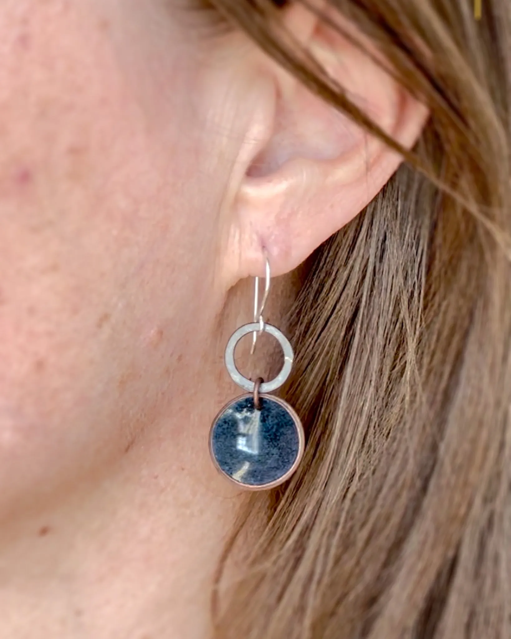 Revolve Small Patina Penny earrings [made to order]