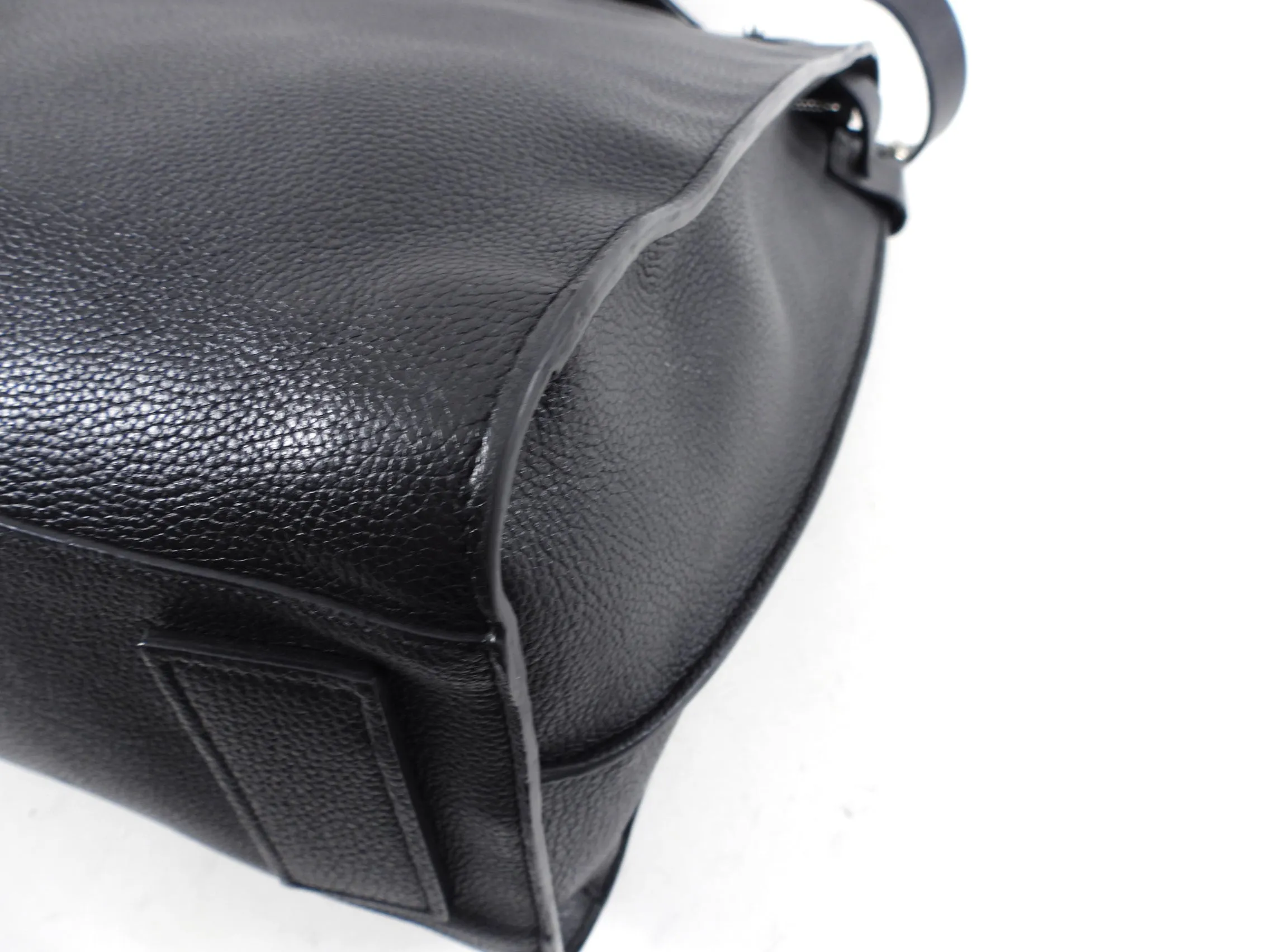 Saint Laurent Black North South Sac de Jour Work Bag