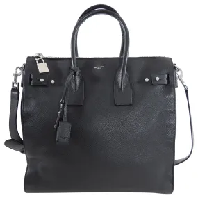 Saint Laurent Black North South Sac de Jour Work Bag