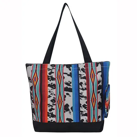 SALE! Black Cow Serape NGIL Canvas Tote Bag