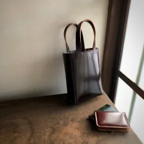 Shell Bag / Mini Tote (Vertical)【Horween】シェルコードバンのミニトートバッグ(たて型)