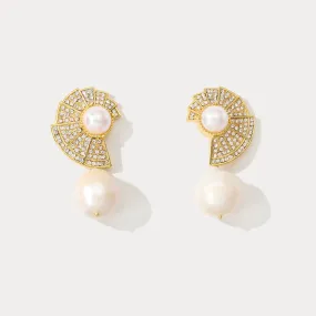 Shell Pearl Earrings