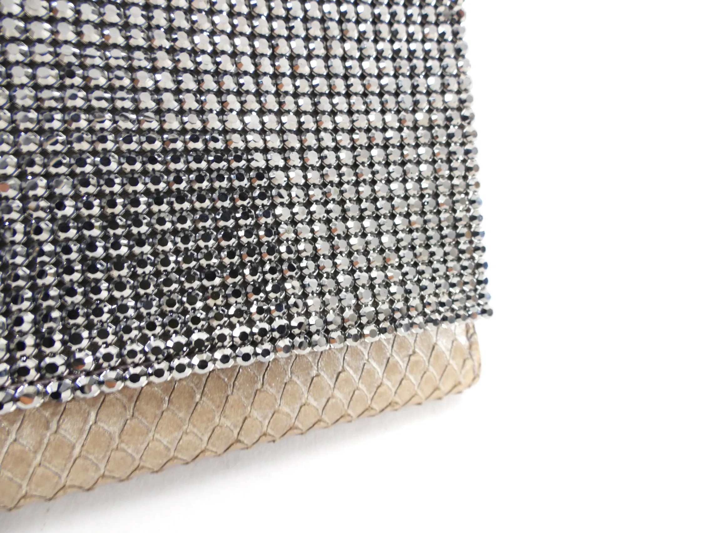 Swarovski Crystal and Python Snakeskin Evening Bag