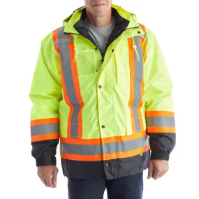 TERRA Hi-Vis Men's 7 in 1 Winter Jacket - 116501 Yellow