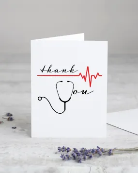 Thank You Doctor/Nurse Card/Healthcare Worker Card