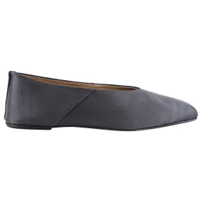 The Row Grey Satin Ballet Flat - 36.5