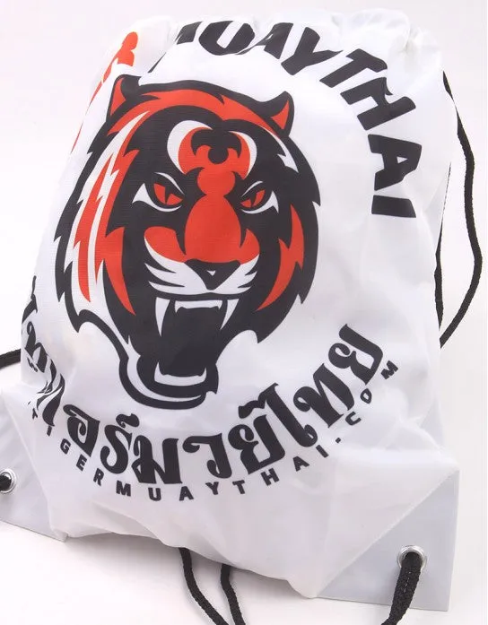 TMT String Bag Tiger Logo Black,White