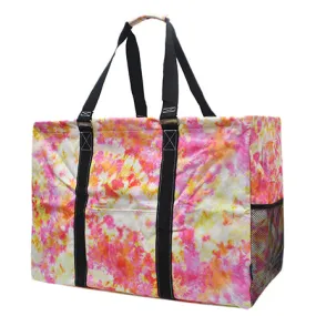 Tropical Tie Dye NGIL Mega Shopping Utility Tote Bag