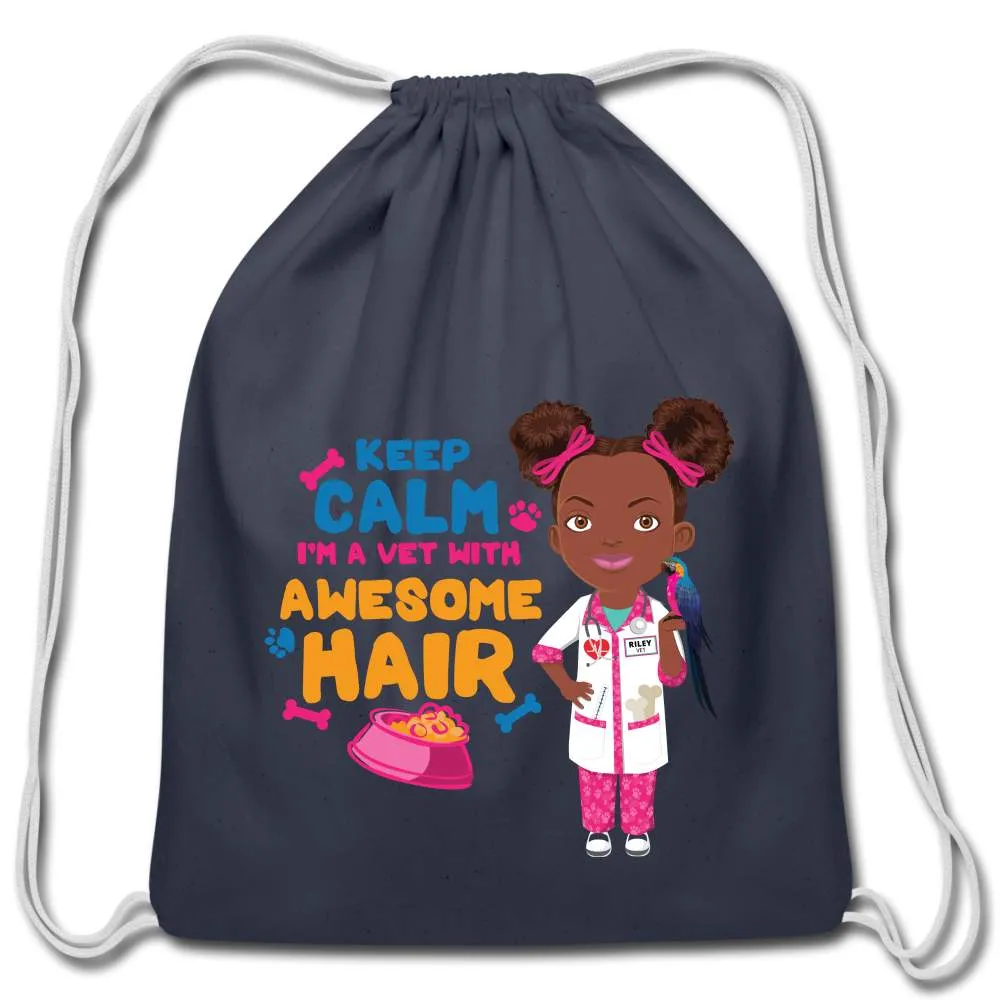 Veterinarian Cotton Drawstring Bag