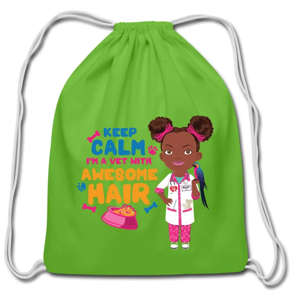 Veterinarian Cotton Drawstring Bag