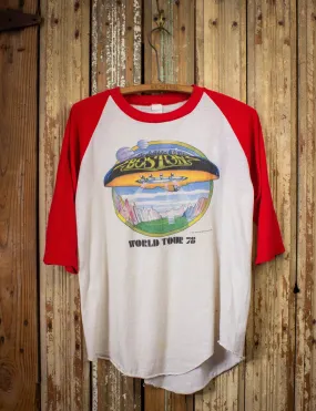 Vintage Boston World Tour 1978 Raglan Jersey T Shirt Large