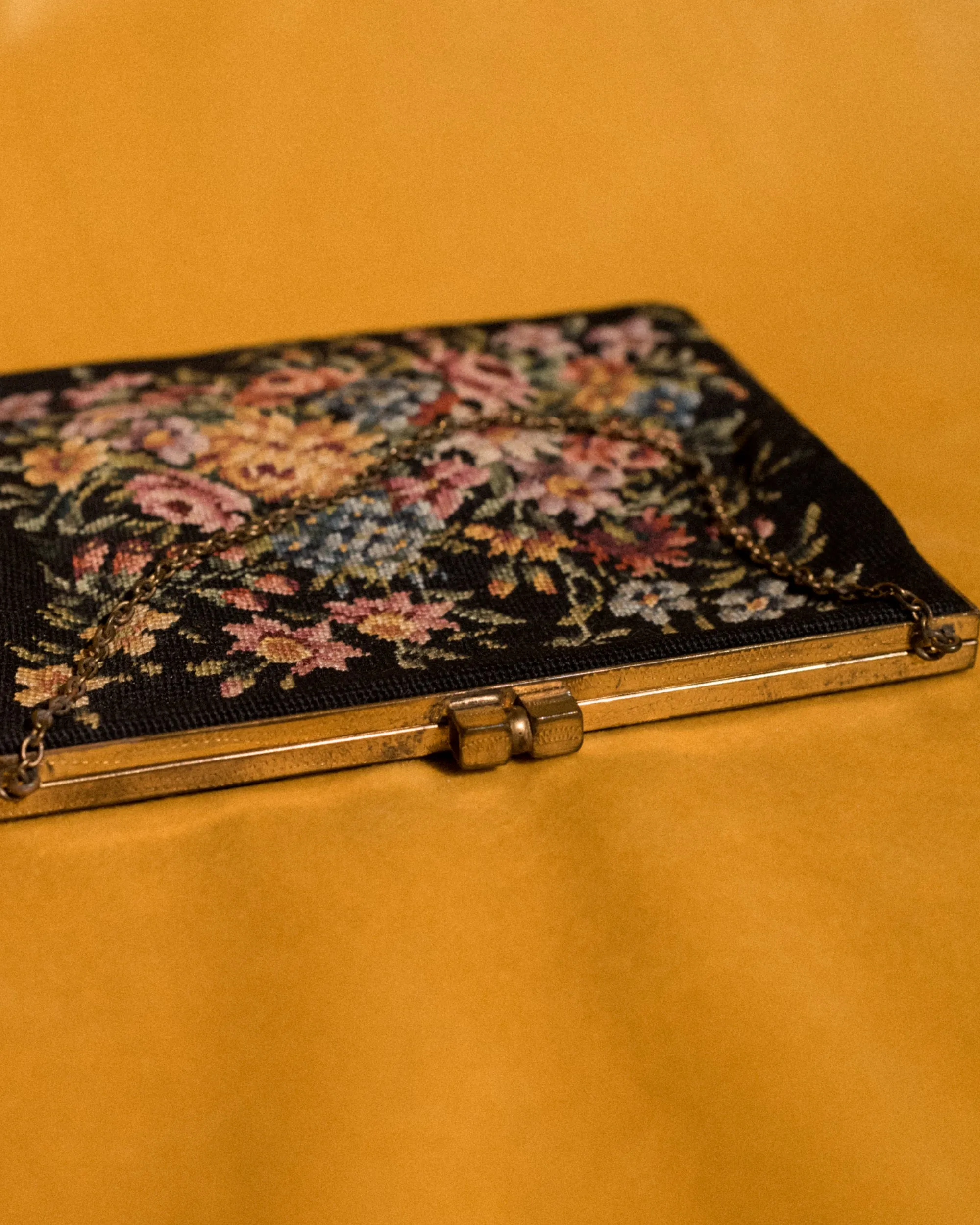 Vintage Floral Tapestry Mini Bag