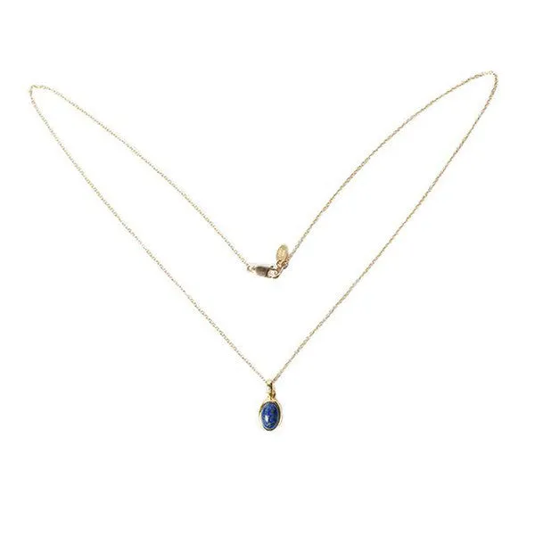 Zayah Lapis Lazuli Oval Necklace